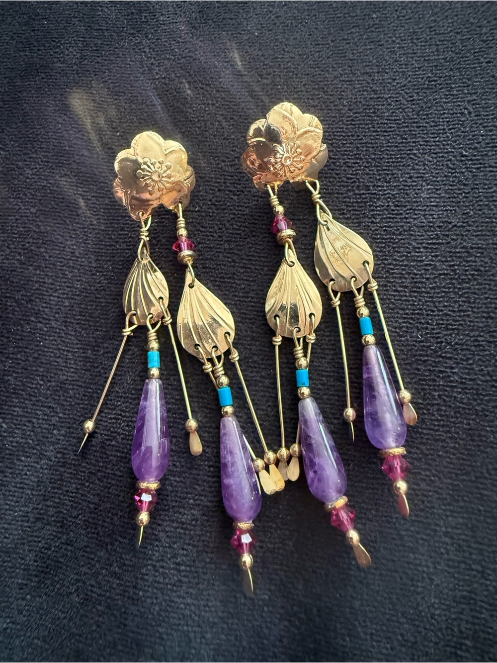 Tabra 14k dangle earrings - Picture 4 of 6